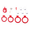CockLock Cage de chasteté courte Lyfy 4 x 3.3cm Rouge